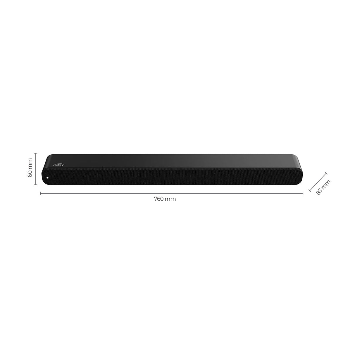 Barra de Sonido Kalley Negro 76x6cm con Conexión Bluetooth y con Control Remoto - BARRAS DE SONIDO | Bylmo