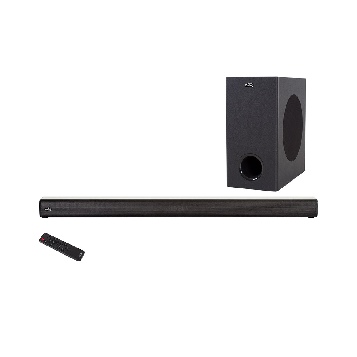 Set Barra de Sonido Kalley Negro 89x8.3cm con Conexión Bluetooth con Control Remoto y con Subwoofer - BARRAS DE SONIDO | Bylmo