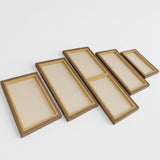 Cuadro decorativo en 5 Piezas Lienzo Ondas de Energia 134x72cm - CUADROS | Bylmo