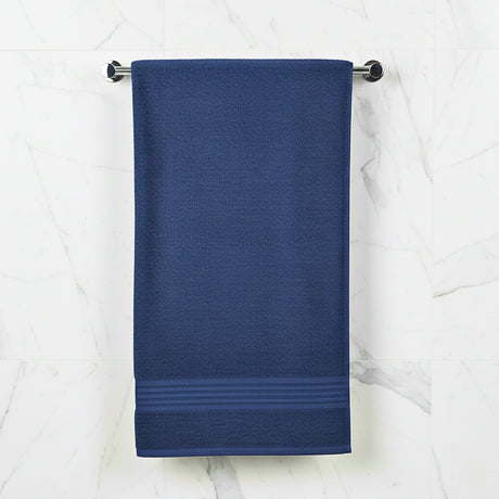 Toalla de Cuerpo Azul Oscuro 70x140cm Fondo Entero Muy Suave - TOALLAS | Bylmo