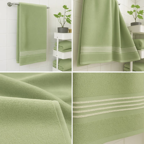 Toalla de Cuerpo Cannon verde 70x140cm Fondo Entero Ultrasuave y Absorción Alta - TOALLAS | Bylmo