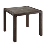Combo Comedor y 4 Sillas con Brazos Rimax Eterna Wengue 80.5x72.5cm Cuadrado - COMEDORES | Bylmo