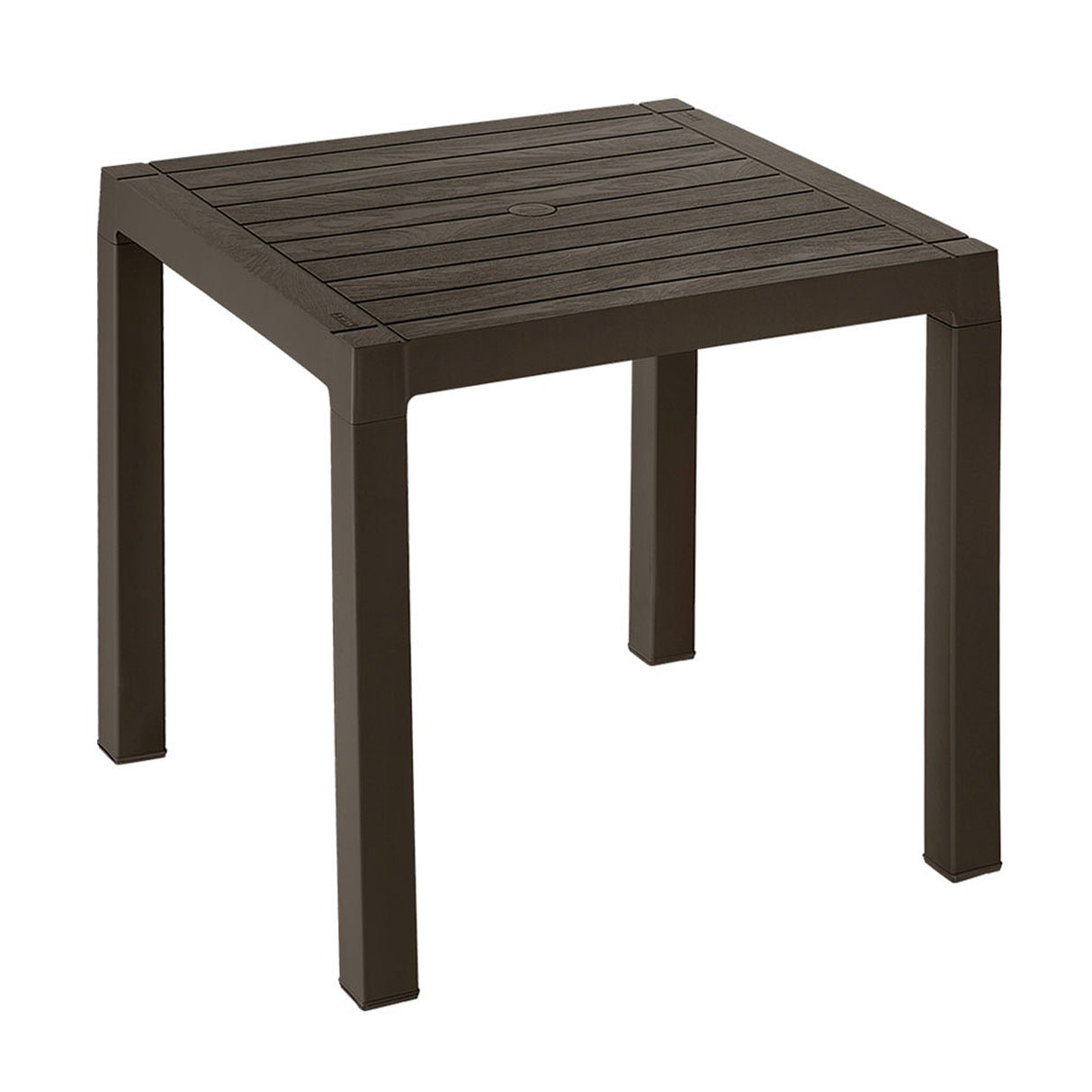 Combo Comedor y 4 Sillas con Brazos Rimax Barú Wengue 75x73.5cm Cuadrado - COMEDORES | Bylmo