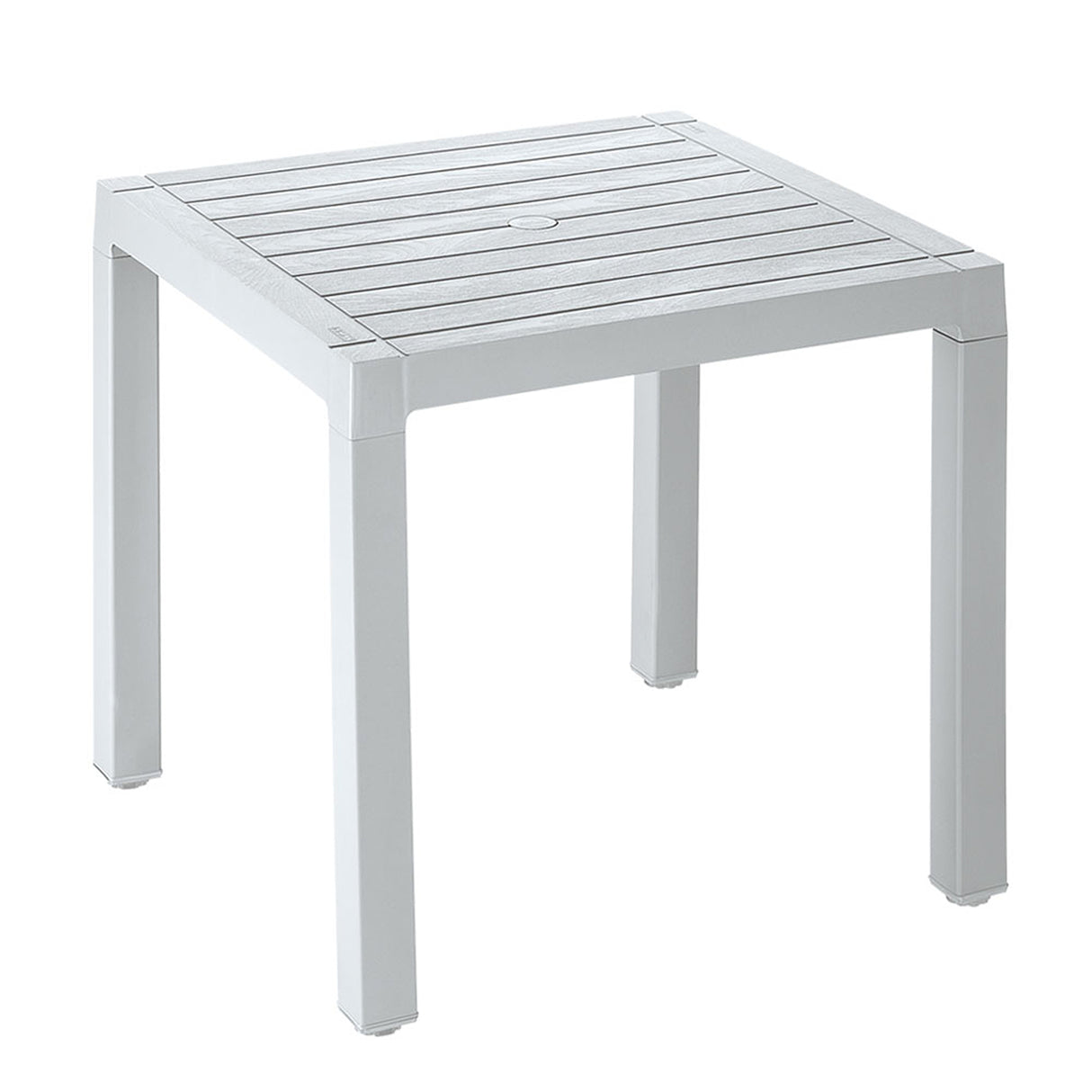 Combo Comedor y 4 Sillas con Brazos Rimax Barú Gris Hielo 75x73.5cm Cuadrado - COMEDORES | Bylmo