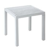 Combo Comedor y 4 Sillas sin Brazos Rimax Barú Gris Hielo 75x73.5cm Cuadrado - COMEDORES | Bylmo