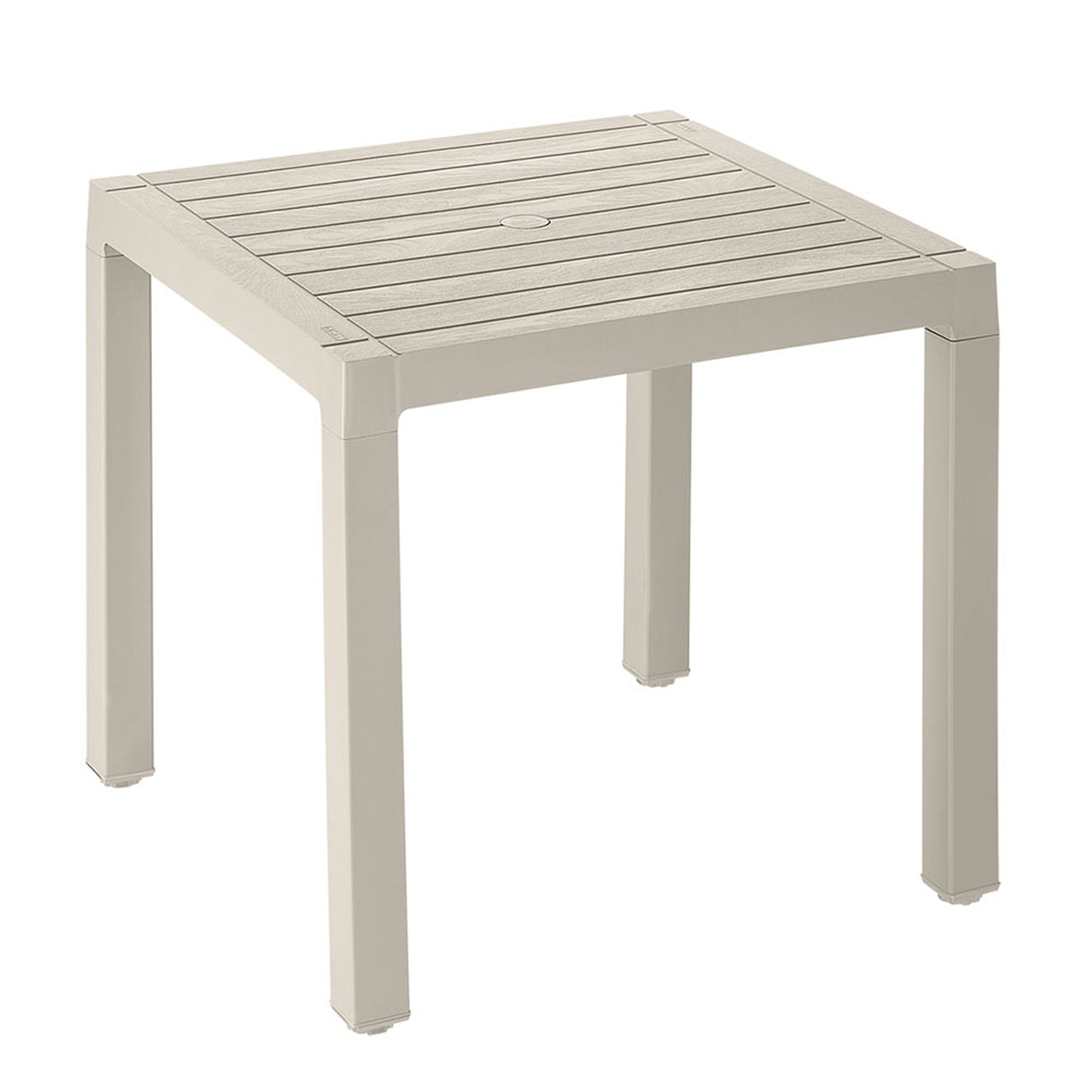 Combo Comedor y 4 Sillas sin Brazos Rimax Barú Taupe 75x73.5cm Cuadrado - COMEDORES | Bylmo