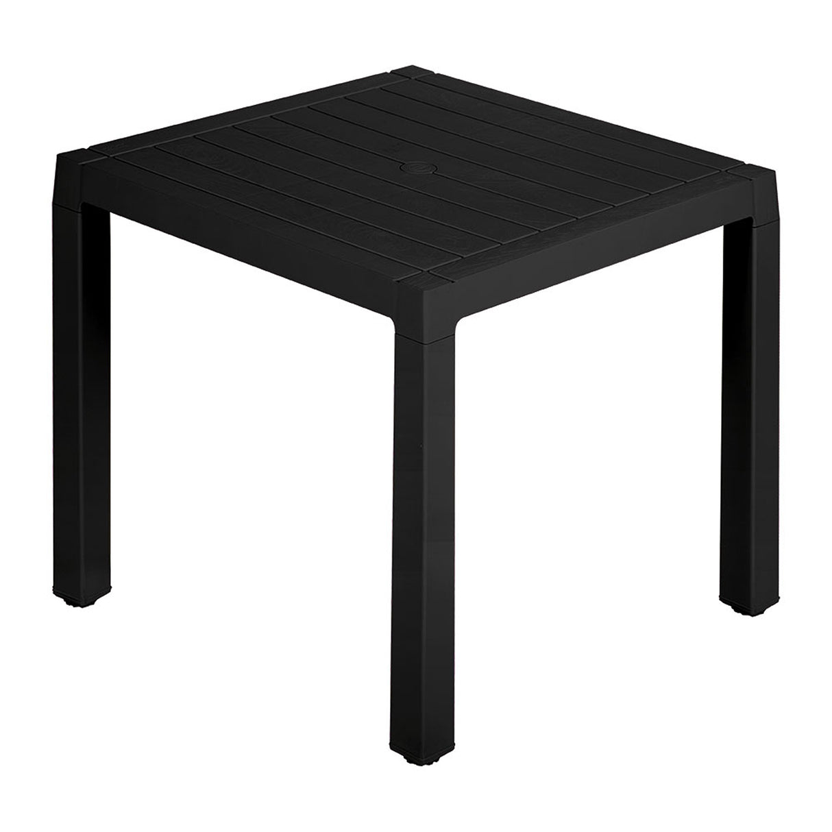 Combo Comedor y 4 Sillas con Brazos Rimax Barú Negro 75x73.5cm Cuadrado - COMEDORES | Bylmo