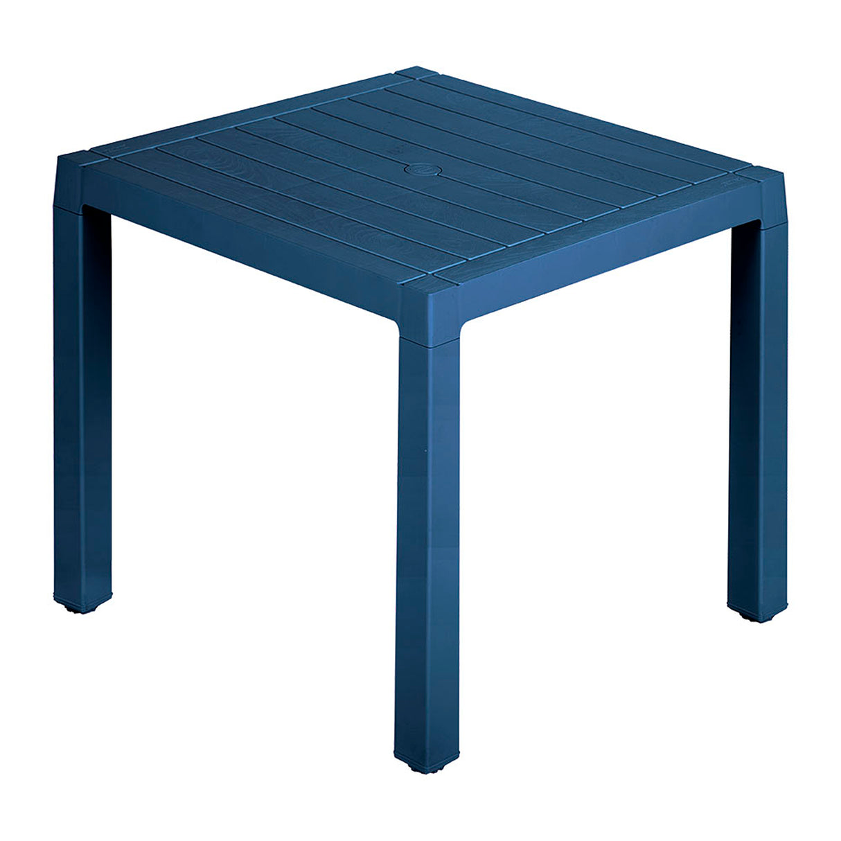 Combo Comedor y 4 Sillas con Brazos Rimax Barú Azul Petróleo 75x73.5cm Cuadrado - COMEDORES | Bylmo