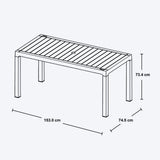 Combo Comedor y 6 Sillas con Brazos Rimax Barú Taupe 153x73.4cm Rectangular - COMEDORES | Bylmo