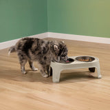 Comedero Alto para Perros Rimax Taupe 44.5x16.5cm Para Perros Pequeños - COMEDEROS Y BEBEDEROS PARA MASCOTAS | Bylmo