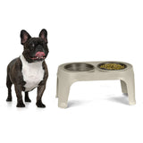 Comedero Alto para Perros Rimax Taupe 44.5x21.7cm Para Perros Medianos - COMEDEROS Y BEBEDEROS PARA MASCOTAS | Bylmo