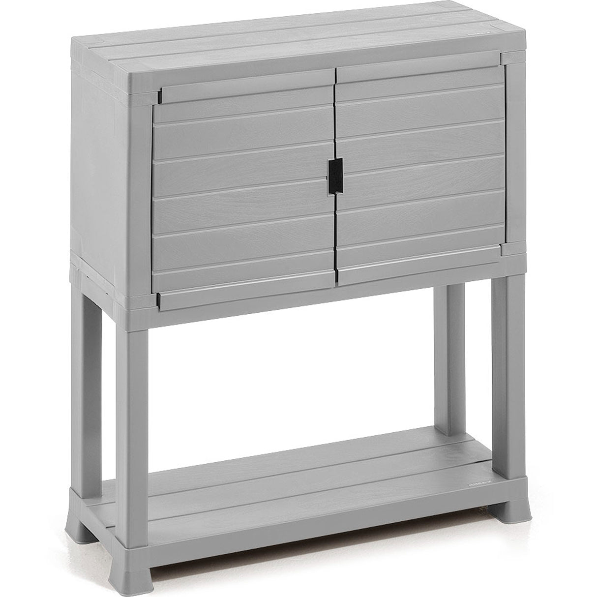 Arrimo Rimax Gris Hielo 24.5x72.8cm con Dos Puertas y Un Compartimiento - BIFES Y ARRIMOS | Bylmo