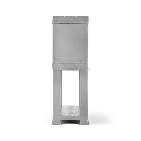 Arrimo Rimax Gris Hielo 24.5x72.8cm con Dos Puertas y Un Compartimiento - BIFES Y ARRIMOS | Bylmo