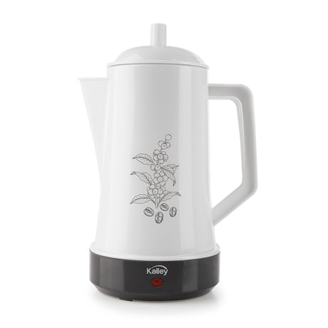 Cafetera Eléctrica Kalley Blanco 19x27.5cm de Percoladora Para 6 Tazas - CAFETERAS ELECTRICAS | Bylmo