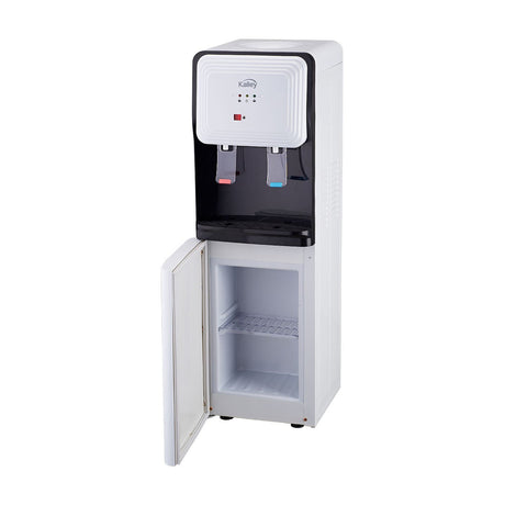 Dispensador de Agua Kalley Gris y Negro 27x85cm de Piso y Para Botellón de Cinco Galones - DISPENSADORES DE AGUA | Bylmo