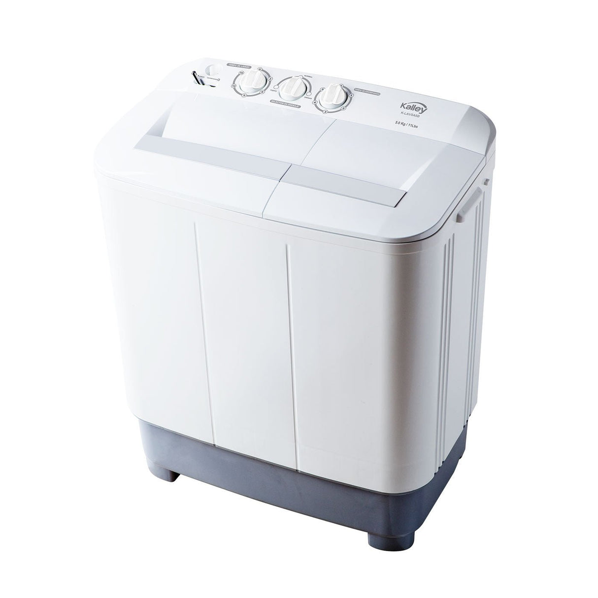 Lavadora Semiautomática Kalley Blanco 70.9x85.5cm Para Carga de 5 Kilogramos - LAVADORAS Y SECADORAS | Bylmo
