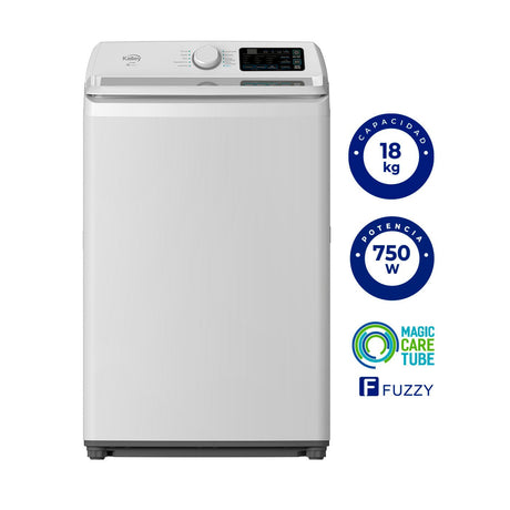Lavadora Kalley Blanco 60.1x106cm Para Carga de 18 Kilogramos - LAVADORAS Y SECADORAS | Bylmo