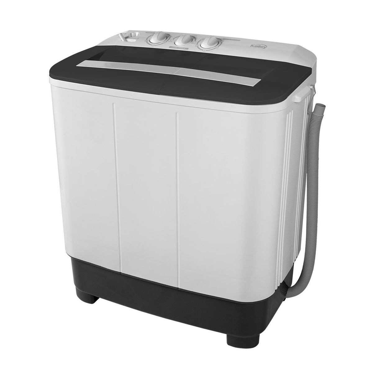 Lavadora Semiautomática Kalley Blanco y Negro 82.7x86.5cm Para Carga de 10 Kilogramos - LAVADORAS Y SECADORAS | Bylmo