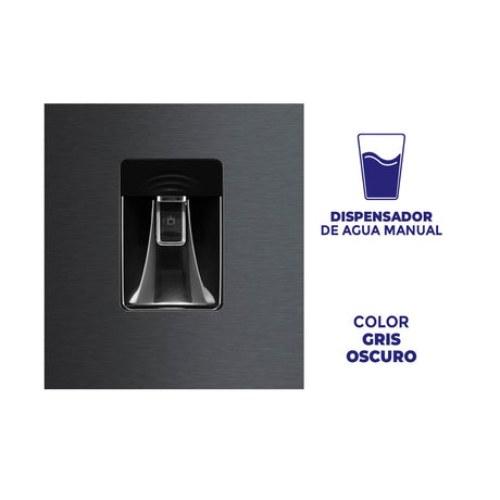 Nevera Kalley Gris Oscuro 52x124.6cm para 187 Litros - NEVERAS | Bylmo