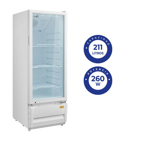 Nevera Kalley Blanco 52x149.4cm para 211 Litros - NEVERAS | Bylmo