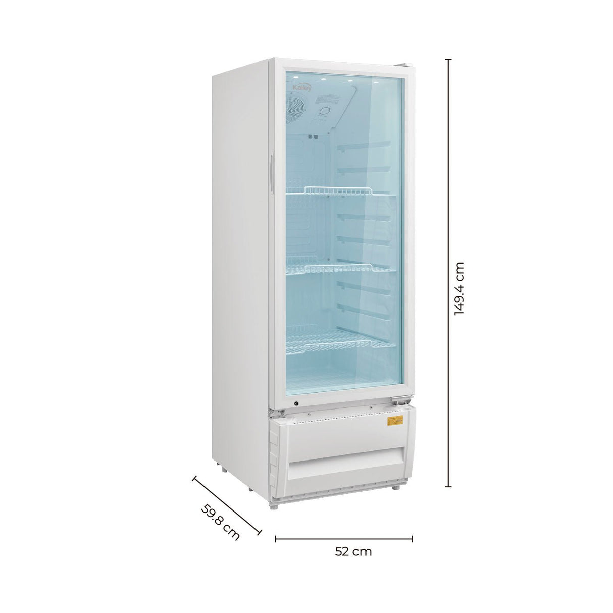 Nevera Kalley Blanco 52x149.4cm para 211 Litros - NEVERAS | Bylmo