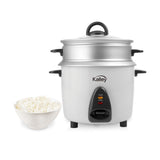 Olla Arrocera Kalley Gris 26.2x28cm para 5 Tazas y con Función para Mantener Caliente - OLLAS ARROCERAS | Bylmo