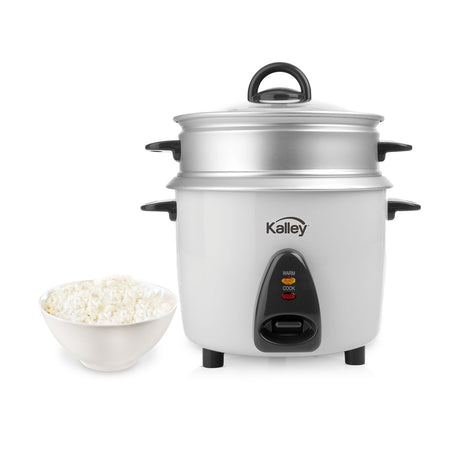 Olla Arrocera Kalley Gris 26.2x28cm para 5 Tazas y con Función para Mantener Caliente - OLLAS ARROCERAS | Bylmo