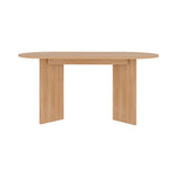 Mesa de Comedor Ted Fresno 156x74.6cm Ovalado de Cuatro Puestos sin Sillas - COMEDORES | Bylmo
