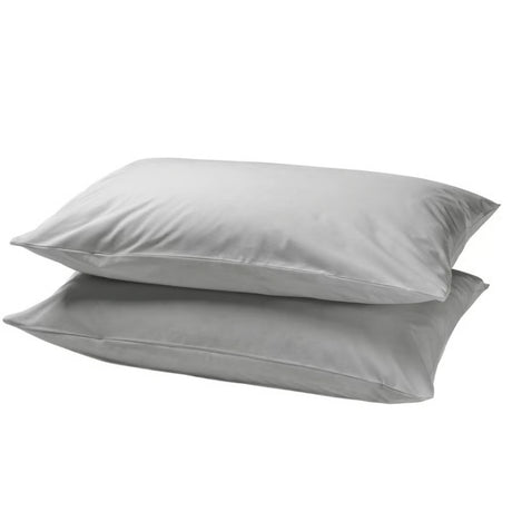 Set X 2 Fundas de Almohada Gris 50x70cm Tejido Suave 200 Hilos - FUNDAS DE ALMOHADA | Bylmo