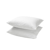 Set X 2 Fundas de Almohada Blanco 50x70cm Tejido Suave 200 Hilos - FUNDAS DE ALMOHADA | Bylmo