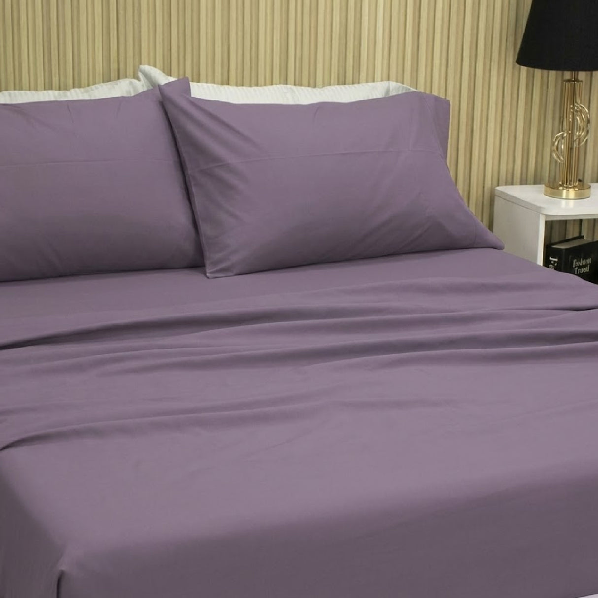 Semijuego de Sábanas Bougainvillea Lila Sencilla 100 X 190 Cm 200 Hilos - SABANAS | Bylmo
