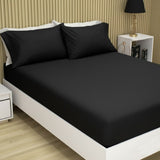 Semijuego de Sábanas Black Beauty Negro Queen 160 X 180 Cm 200 Hilos - SABANAS | Bylmo