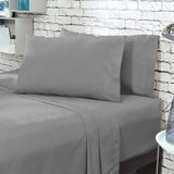 Juego de Sábanas Microtex Gris Semidoble 120 X 180 Cm 200 Hilos - SABANAS | Bylmo