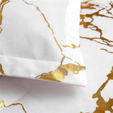 Funda de Duvet Harmony Gold Blanco 240x240cm para Cama Queen 160 X 180 Cm - TENDIDOS Y CUBRELECHOS | Bylmo