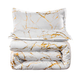 Combo Funda Duvet con Plumón Harmony Gold Blanco 240x240cm para Cama Queen 160 X 180 Cm - TENDIDOS Y CUBRELECHOS | Bylmo