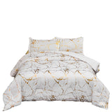 Edredon Harmony Gold Blanco 240x240cm para Cama Queen 160 X 180 Cm con Relleno de Fibra Siliconada - TENDIDOS Y CUBRELECHOS | Bylmo