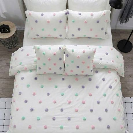 Combo Funda Duvet con Plumón Harmony Pomcolors Blanco 220x240cm para Cama Doble 140 X 180 Cm - TENDIDOS Y CUBRELECHOS | Bylmo