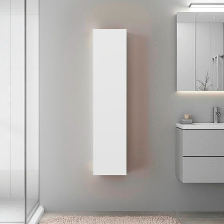 Gabinete de Baño Blanco 25x110cm Rectangular con Tres Entrepaños y con una Puerta - GABINETES DE BANHO | Bylmo