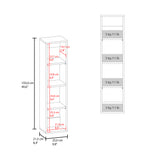 Gabinete de Baño Blanco 25x103cm Rectangular con Tres Entrepaños - GABINETES DE BANHO | Bylmo