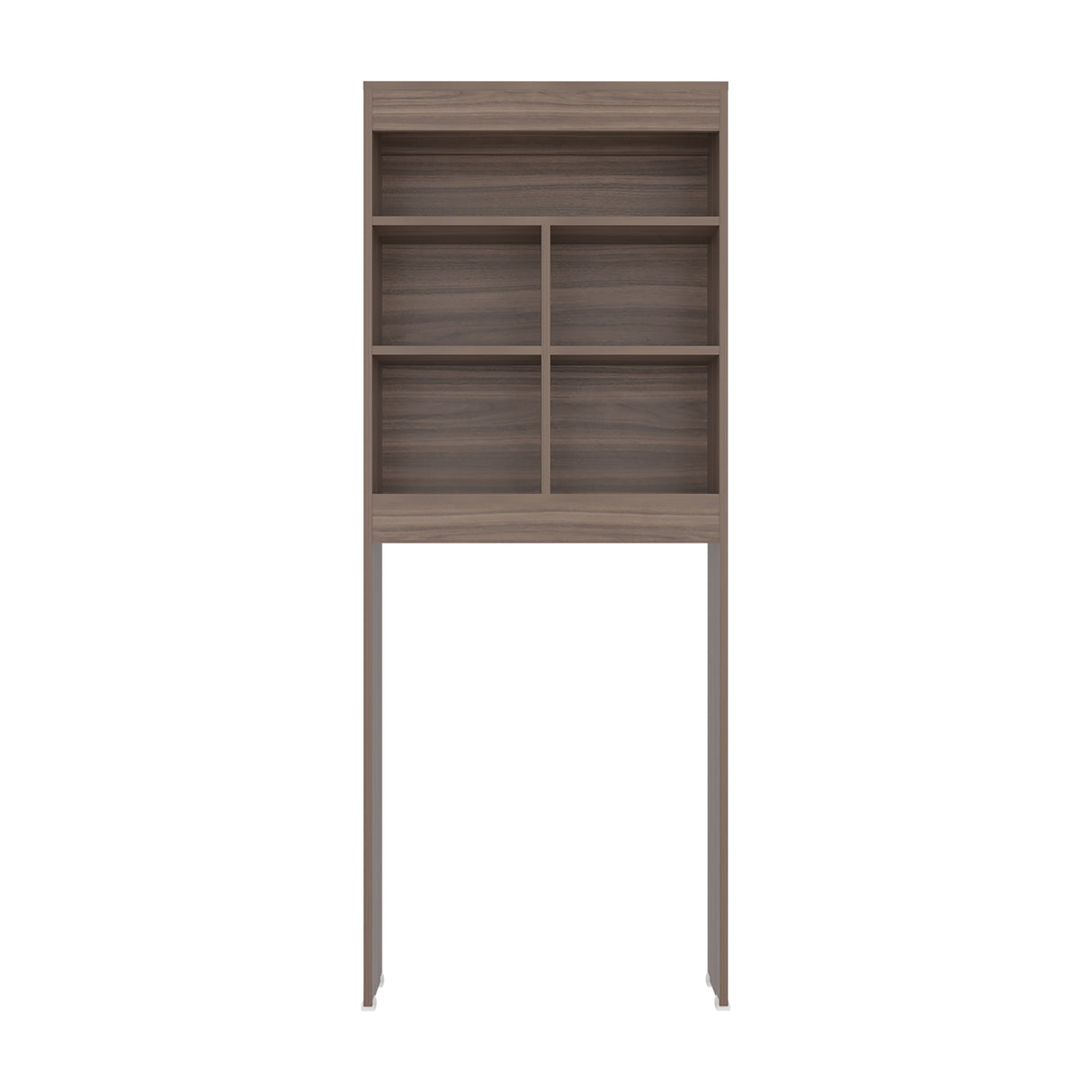 Ahorrador de Espacio para Baño Duo Avellana 63.2x160.8cm con Cuatro Entrepaños y con Patas - OTROS MUEBLES PARA BANHO | Bylmo