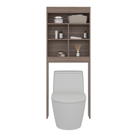 Ahorrador de Espacio para Baño Duo Avellana 63.2x160.8cm con Cuatro Entrepaños y con Patas - OTROS MUEBLES PARA BANHO | Bylmo