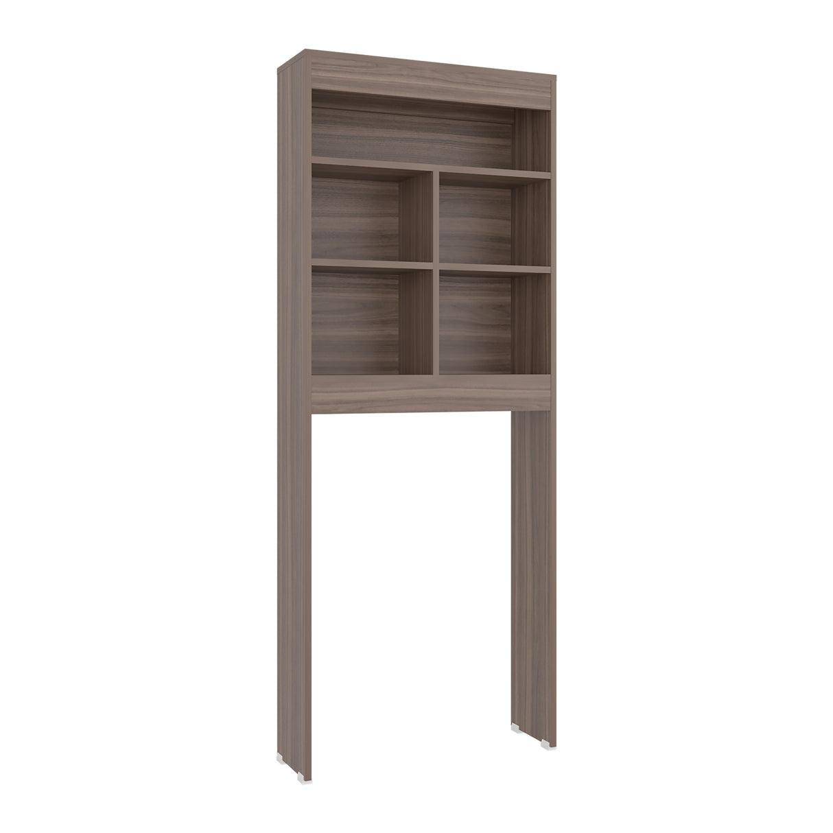 Ahorrador de Espacio para Baño Duo Avellana 63.2x160.8cm con Cuatro Entrepaños y con Patas - OTROS MUEBLES PARA BANHO | Bylmo