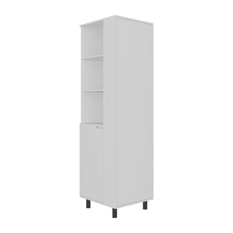 Mueble de Aseo Vidalia Blanco 55x180cm Para Organizar con Una Puerta - MUEBLES DE ASEO Y ROPAS | Bylmo