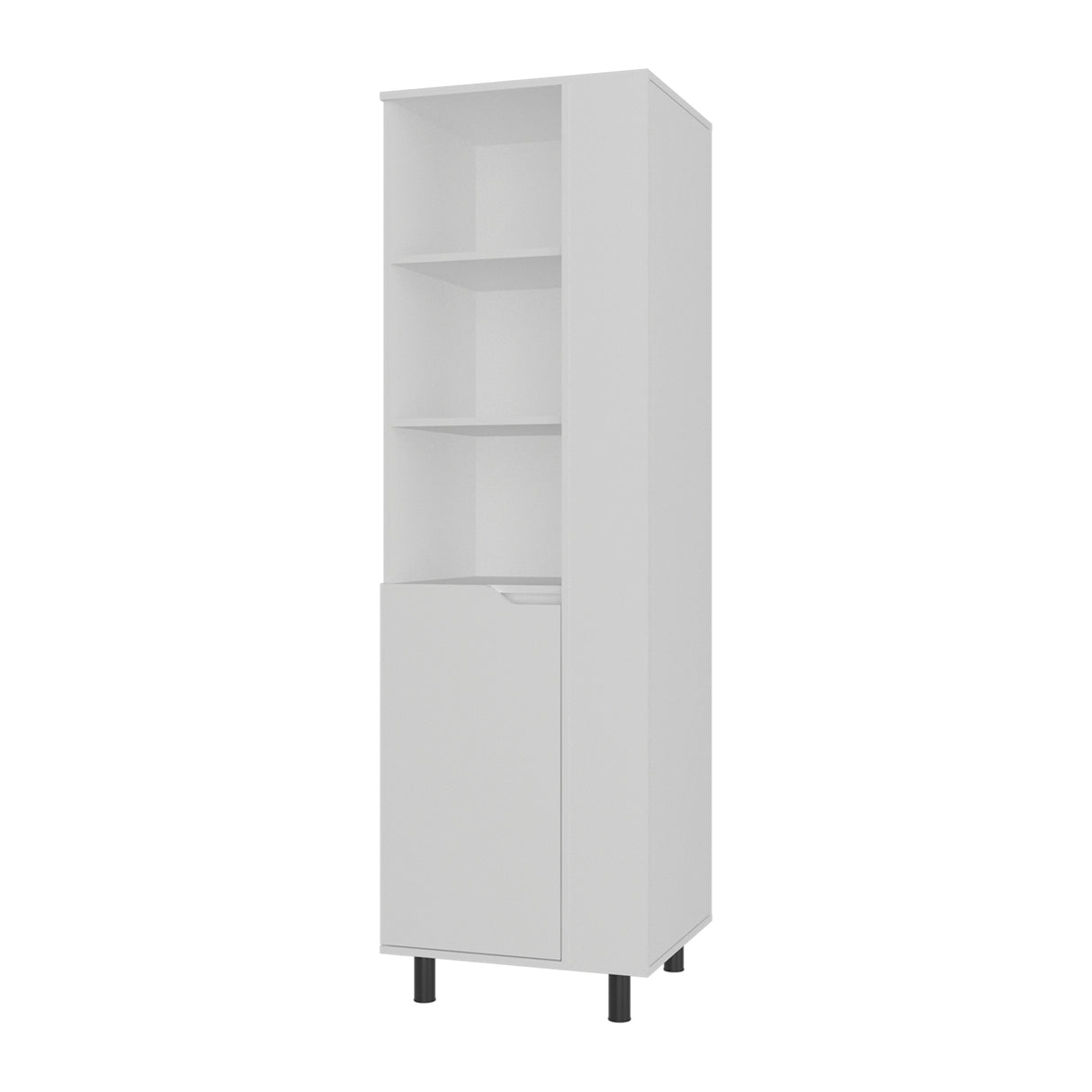 Mueble de Aseo Vidalia Blanco 55x180cm Para Organizar con Una Puerta - MUEBLES DE ASEO Y ROPAS | Bylmo