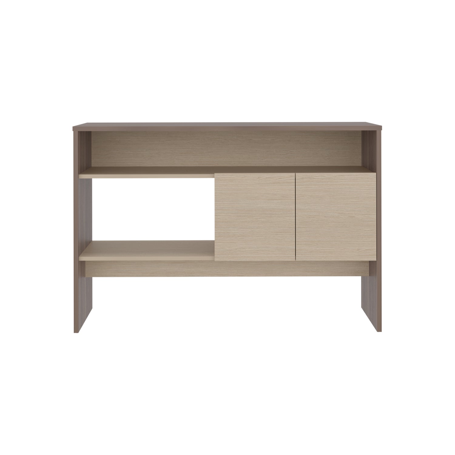 Arrimo Vedra Avellana y Cartagena 120x80.7cm con Dos Puertas y Cuatro Compartimientos - BIFES Y ARRIMOS | Bylmo