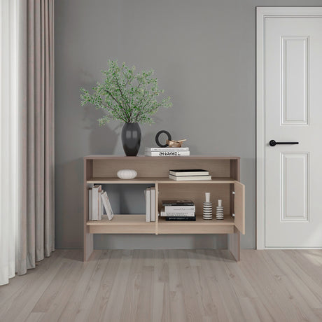 Arrimo Vedra Avellana y Cartagena 120x80.7cm con Dos Puertas y Cuatro Compartimientos - BIFES Y ARRIMOS | Bylmo