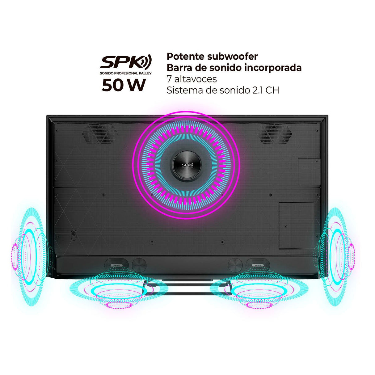 Televisor Kalley Smart de 65" Pulgadas Google TV Negro 145.25x84.53cm Qled 4K - TELEVISORES | Bylmo