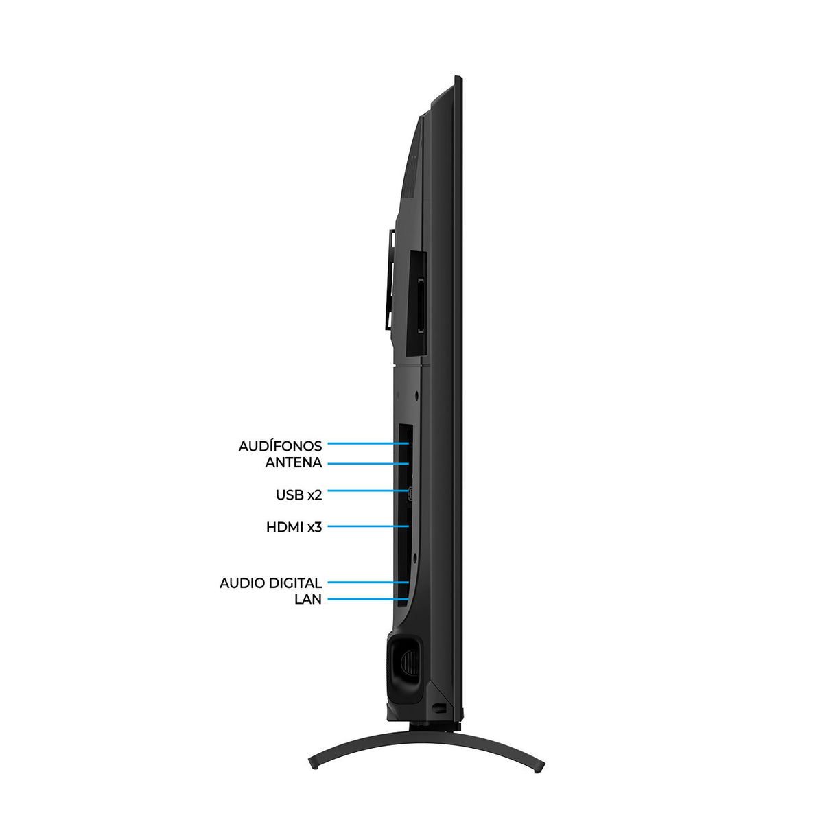 Televisor Kalley Smart de 65" Pulgadas Google TV Negro 145.25x84.53cm Qled 4K - TELEVISORES | Bylmo