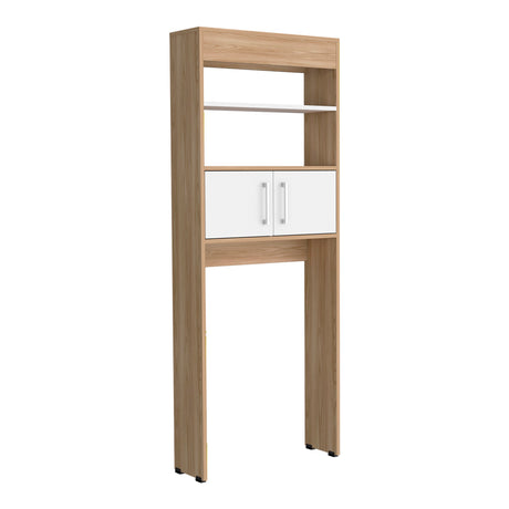 Optimizador de Baño BiColor Fresno y Blanco 62x160cm con Un Entrepaño - OTROS MUEBLES PARA BANHO | Bylmo