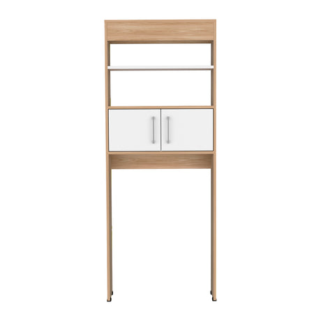 Optimizador de Baño BiColor Fresno y Blanco 62x160cm con Un Entrepaño - OTROS MUEBLES PARA BANHO | Bylmo